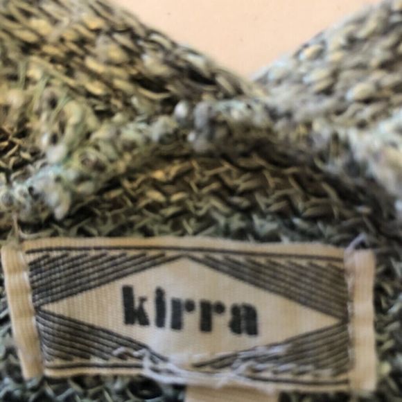 Kirra Womens Cardigan Sweater Gray Marled Short Sleeve Batwing Dolman Knit USA S - Picture 4 of 8